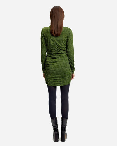 MiliaGZ Dress - Green/Black Logo - Munk Store