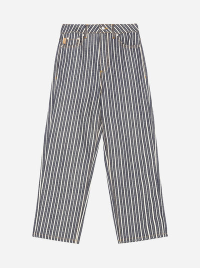 Mixed Stripe Denim Jeans - Dark Indigo - Munk Store