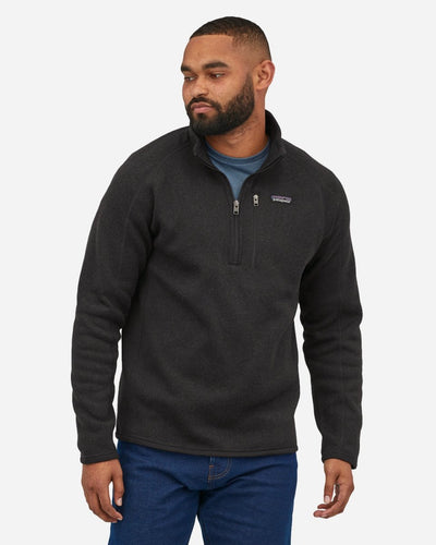 M's Better Sweater 1/4 Zip - Black - Munk Store