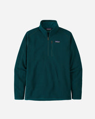 M's Better Sweater 1/4 Zip - Dark Borealis Green