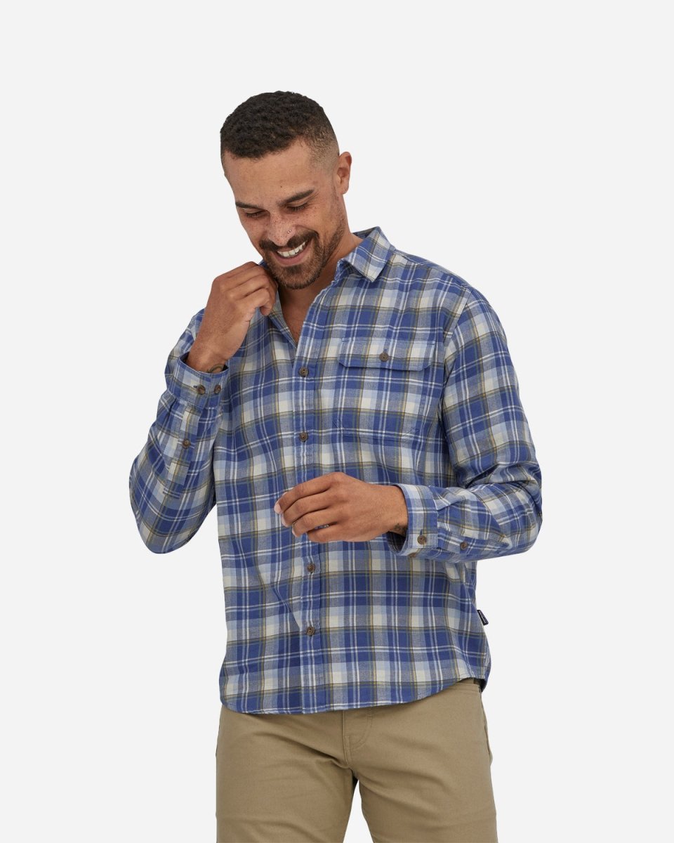 M's Fjord Flannel Shirt - Current Blue - Munk Store