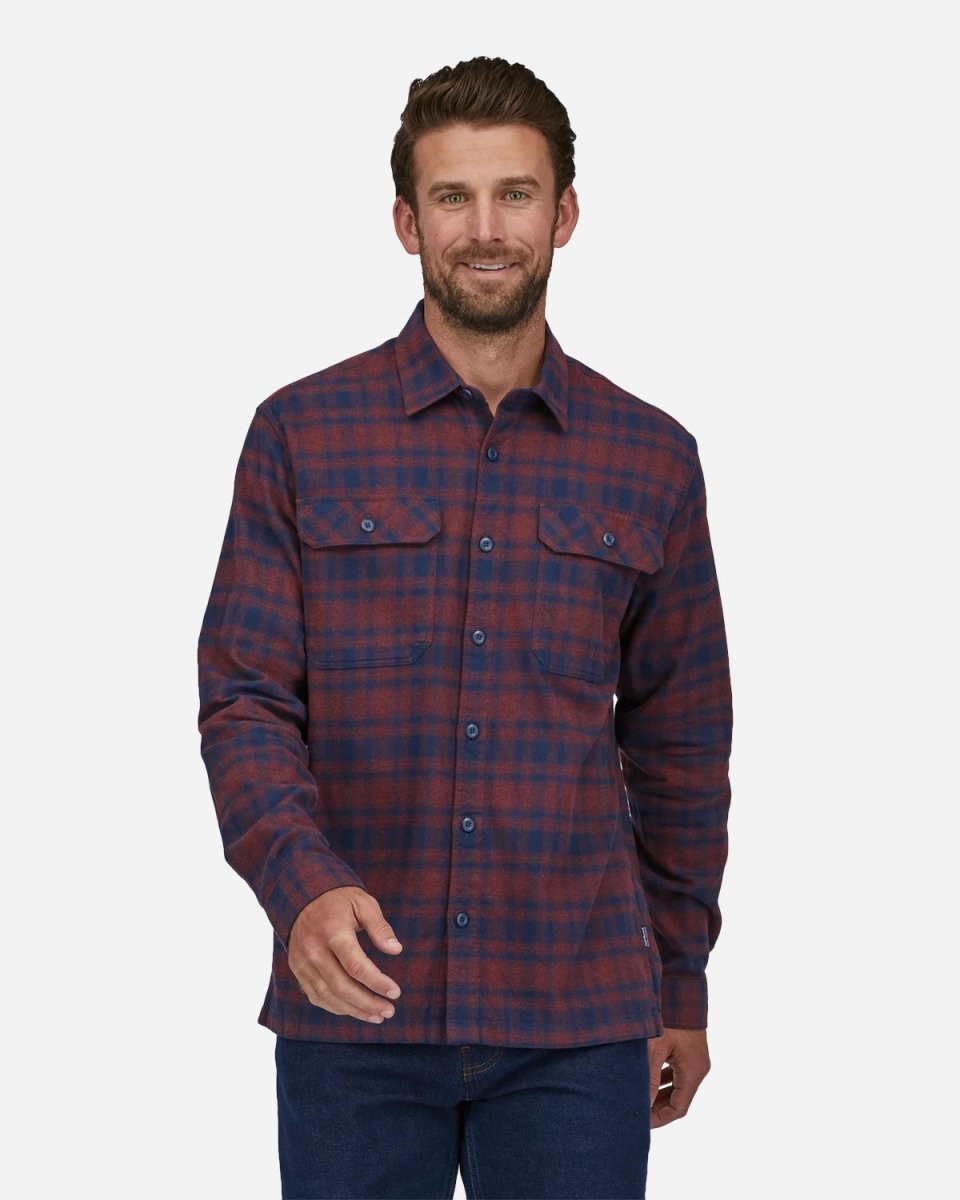 M's Fjord Flannel Shirt - Sequoia Red - Munk Store