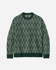 M's Recycled Wool Sweater - Pine Knit: Northern Green