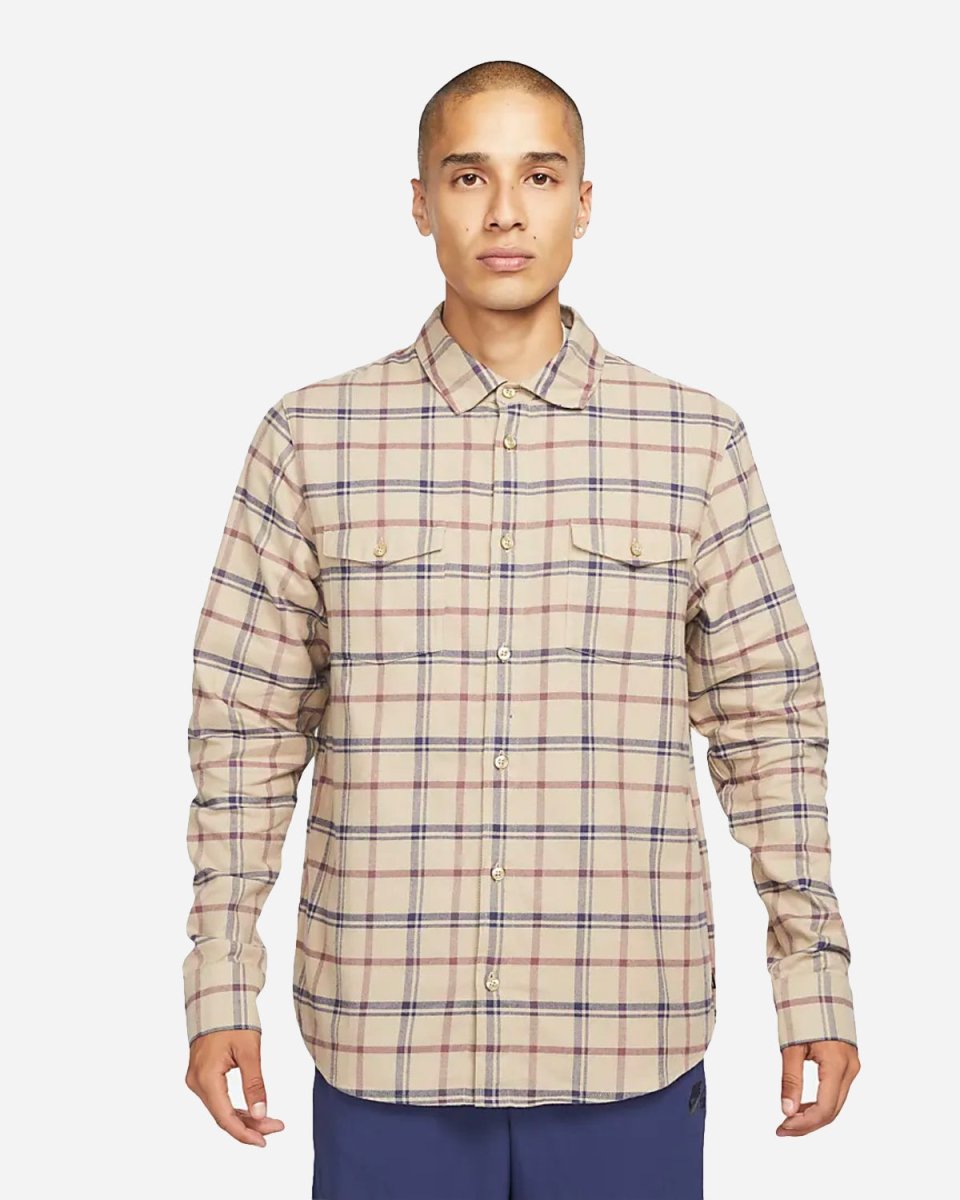 Nike SB Flannel Shirt - Khaki - Munk Store