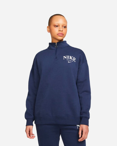 Nike Sportswear Women's Quarter Zip - Navy - Munk Store