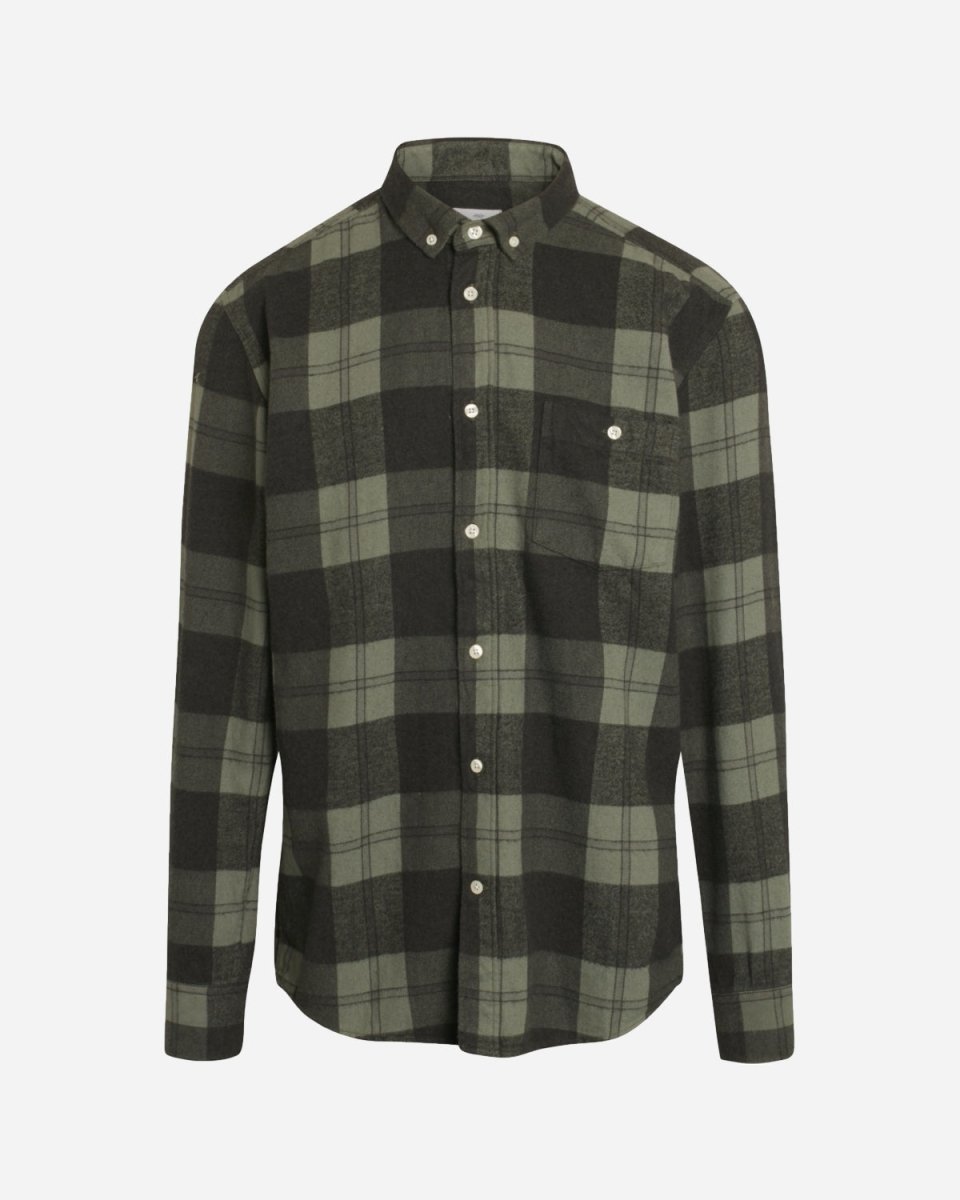 Nikolaj shirt - Olive/Black - Munk Store