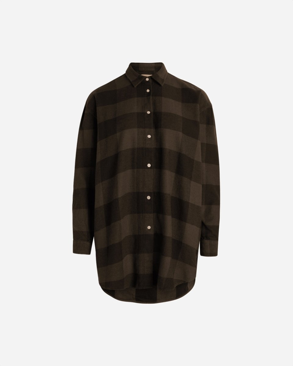 Ofelia shirt - Coffee/Black - Munk Store