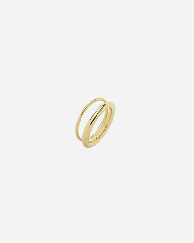 Offset V ring - Gold Plated - Munk Store