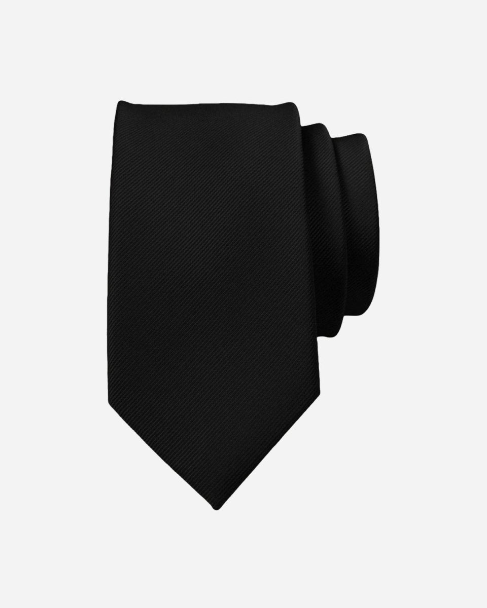 Our For 5 Plaine Tie - Black - Munk Store