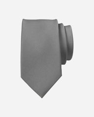 Our For 5 Plaine Tie - Dark Grey