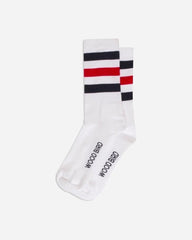 Our Tennis Socks - White/Navy/Red/Navy