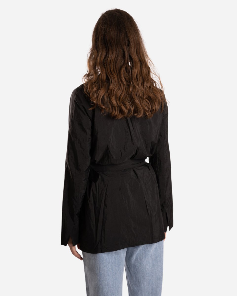 Oversized Patch Pocket Jacket - Black - Munk Store