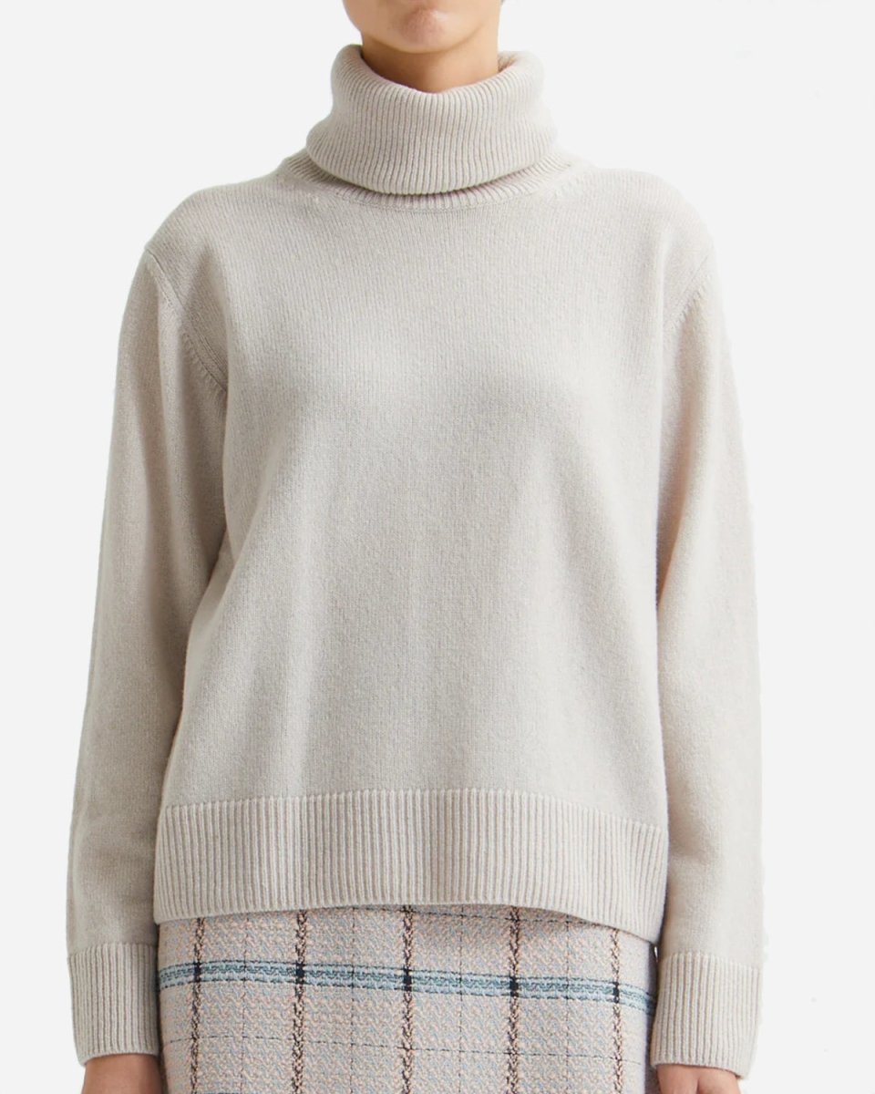 Paula fine wool turtleneck - LIGHT SAND - Munk Store