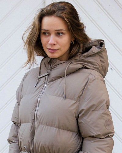 Puffer W Jacket - Taupe - Munk Store