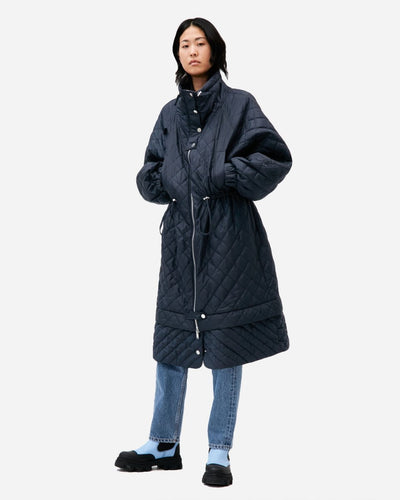 Quilted Oversize Parka - Sky Captain - Munk Store