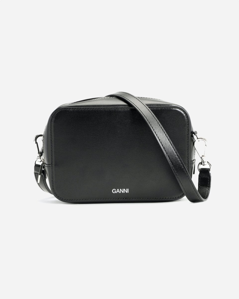 Recycled Leather Small bag - Black - Munk Store