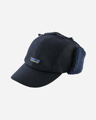 Recycled Wool Ear Flap Cap - Classic Navy