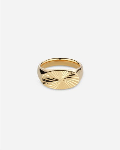 Reflection Signet Ring - Gold - Munk Store