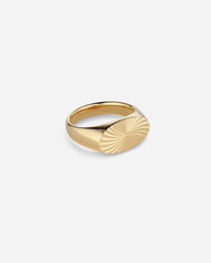 Reflection Signet Ring - Gold