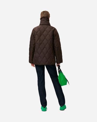 Ripstop Quilt Asymmetric Jacket - Mole - Munk Store