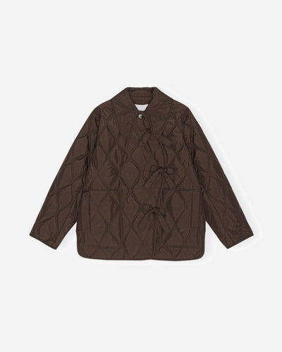 Ripstop Quilt Asymmetric Jacket - Mole - Munk Store