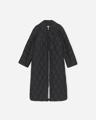Ripstop Quilt Coat - Black