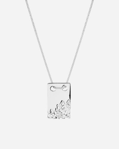 Rock Tag Necklace - Silver - Munk Store