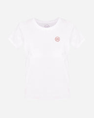 Round Logo Emb Women's Essential Tee - Dusty Pink