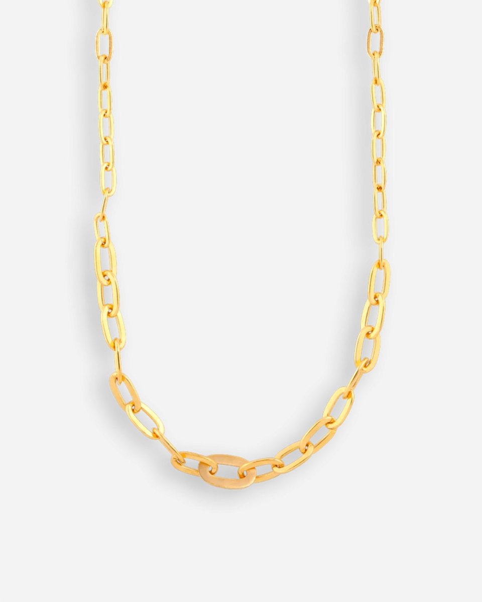 Row Chain Necklace - Guld - Munk Store