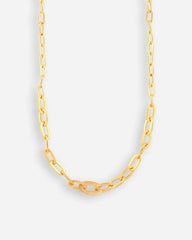 Row Chain Necklace - Guld