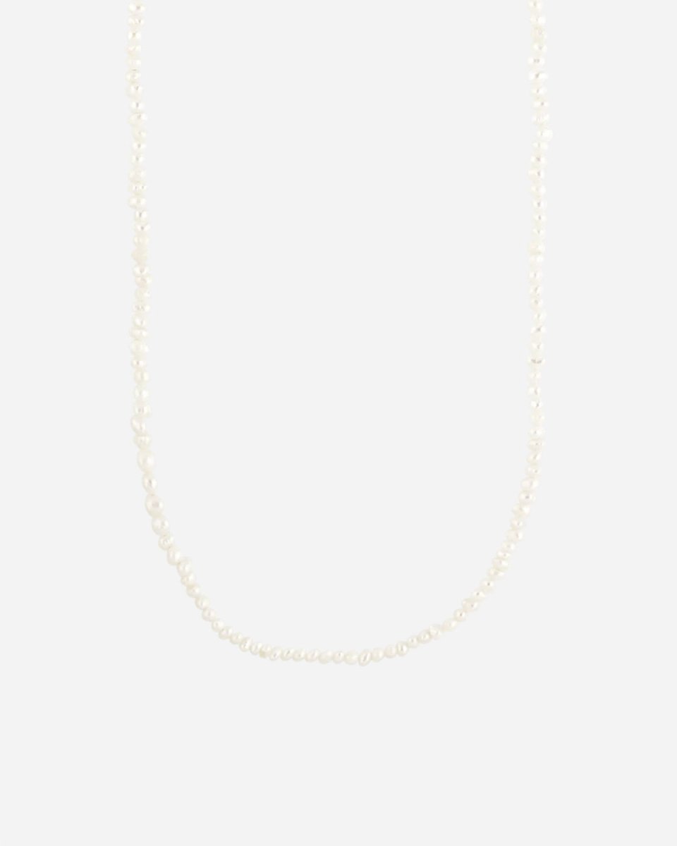 Row Pearl Necklace - Guld - Munk Store