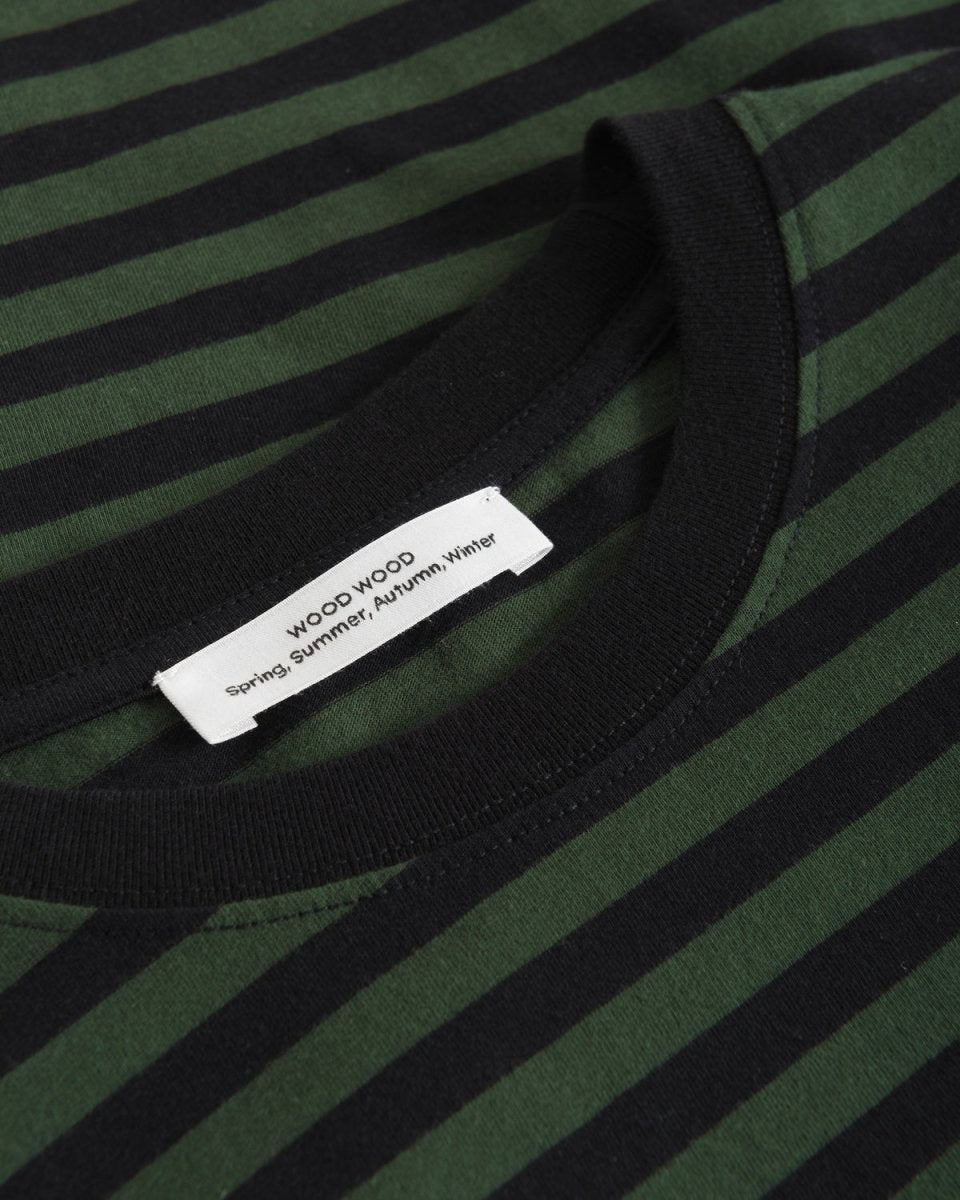 Sami Classic Stripe T-shirt - Green/Black - Munk Store