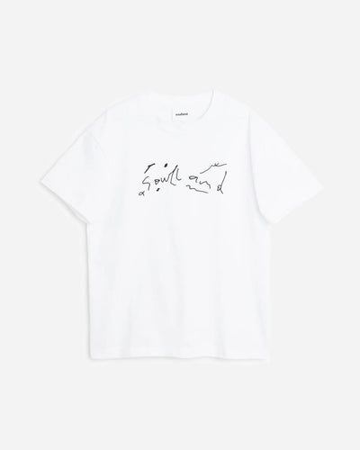 Scribble Logo T-shirt - White - Munk Store