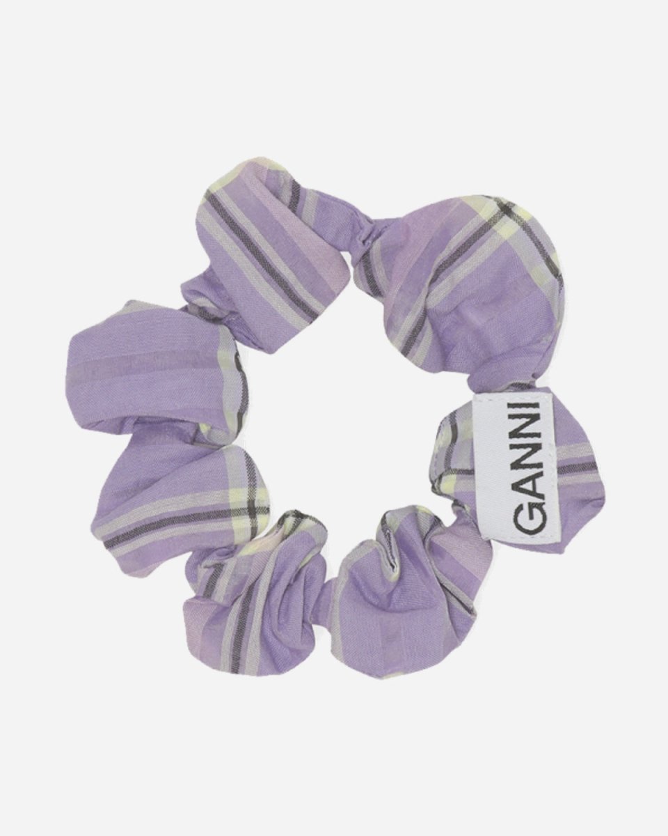 Scrunchie - Check Persian Violet - Munk Store