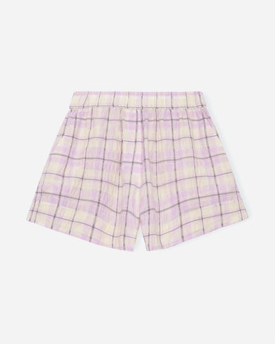 Seersucker Check Shorts - Orchid Bloom - Munk Store
