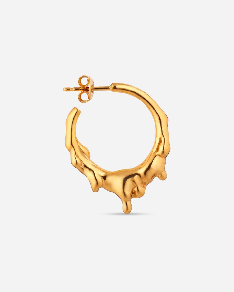 Small Drippy Hoop - Gold - Munk Store