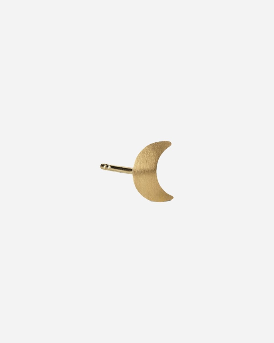 Small Half Moon Stud - Gold Plated - Munk Store