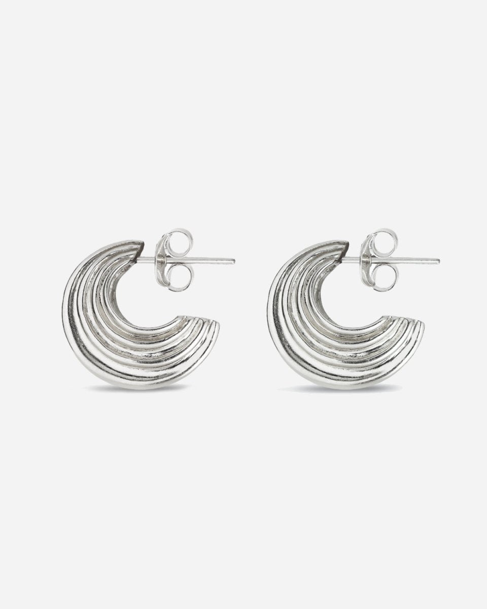 Small Sculpture Earring - Silver - Munk Store