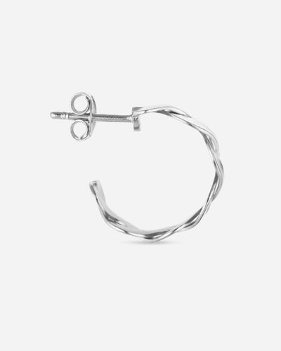 Small Wavy Hoop - Silver - Munk Store