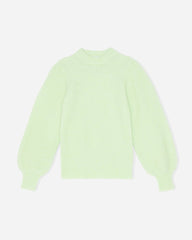 Soft Wool Knit Pullover -  Patina Green
