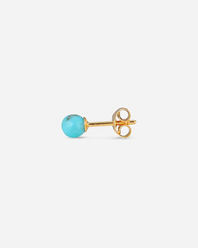 Splash Stud Turquoise - Gold Pleated - Munk Store