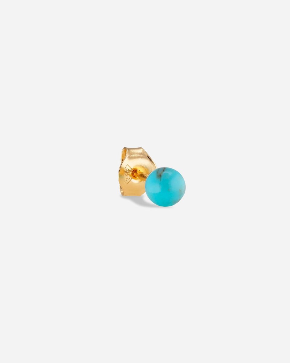 Splash Stud Turquoise - Gold Pleated - Munk Store