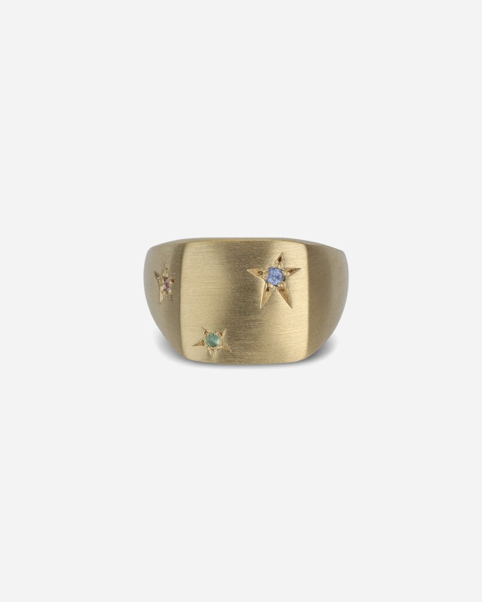 Star Signet Ring - Gold Plated - Munk Store