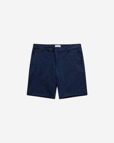 Steffen Melange Shorts - Navy Melange - Munk Store