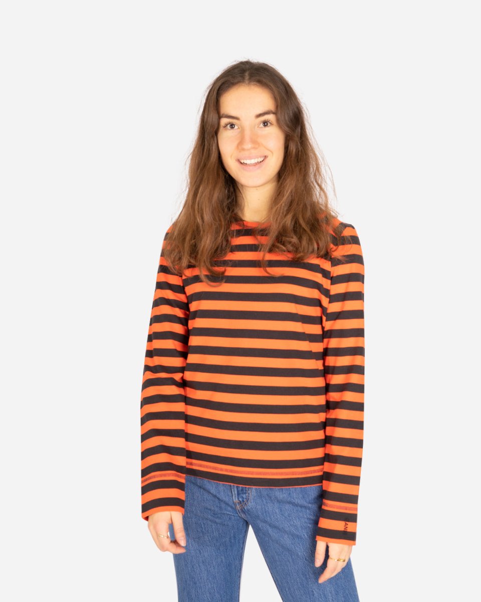 Striped Cotton Jersey - Flame - Munk Store