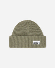 Structured Rib Beanie - Dusty Olive