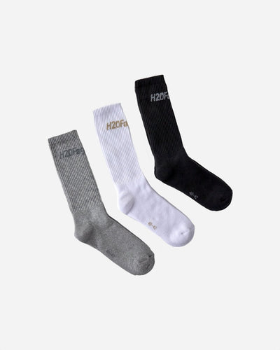 Suck Socks 3-pack - Black/White/Grey - Munk Store