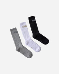 Suck Socks 3-pack - Black/White/Grey