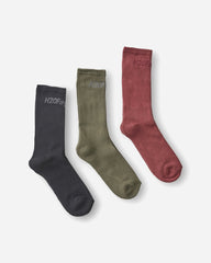 Suck Socks - 3-pack - Red/Black/Green
