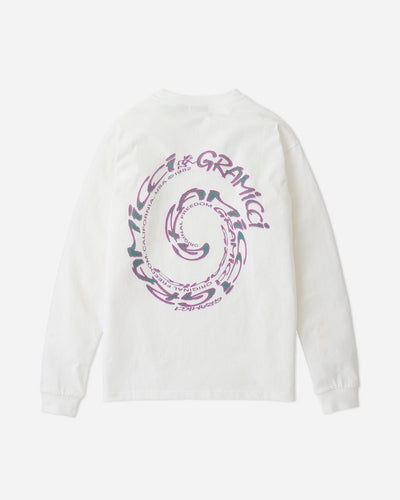 Swirl L/S Tee - White - Munk Store